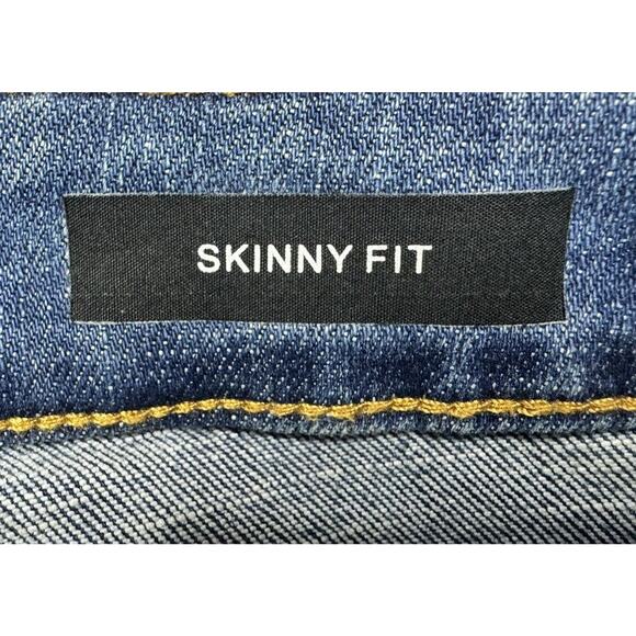 Judy Blue Women's Distressed Skinny Fit Blue Denim Jeans - Size 7 (28x26) - Picture 7 of 8